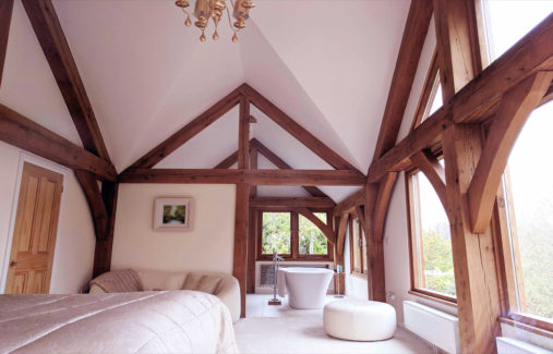 Timber framed interior