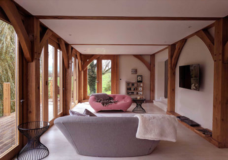 Timber framed interior