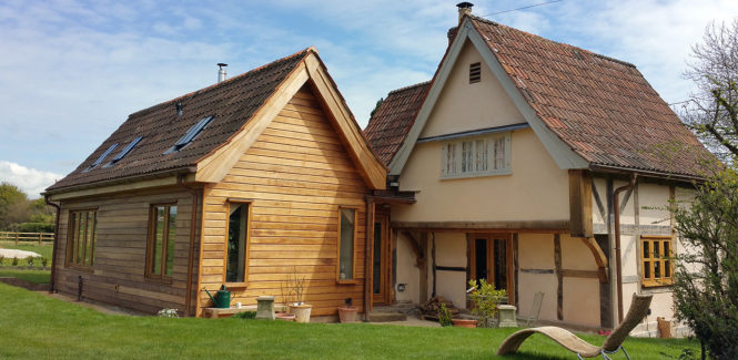 Custom oak timber frame buildings