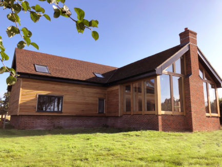 Bespoke oak timber frame house