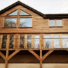 Oak timber building house in Wiltshire UK